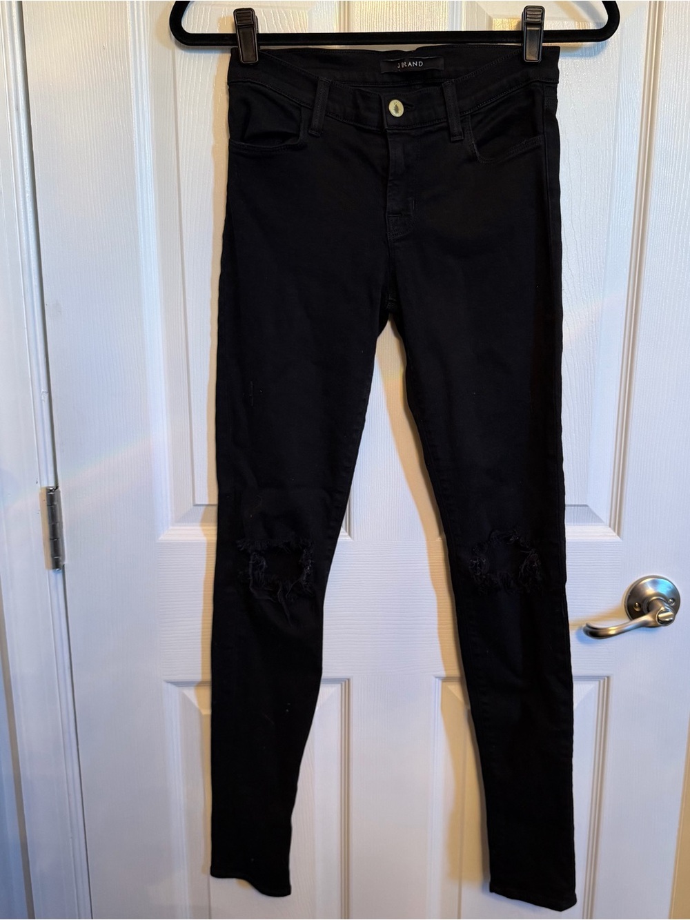 J Brand Black High-Rise Skinny Jeans